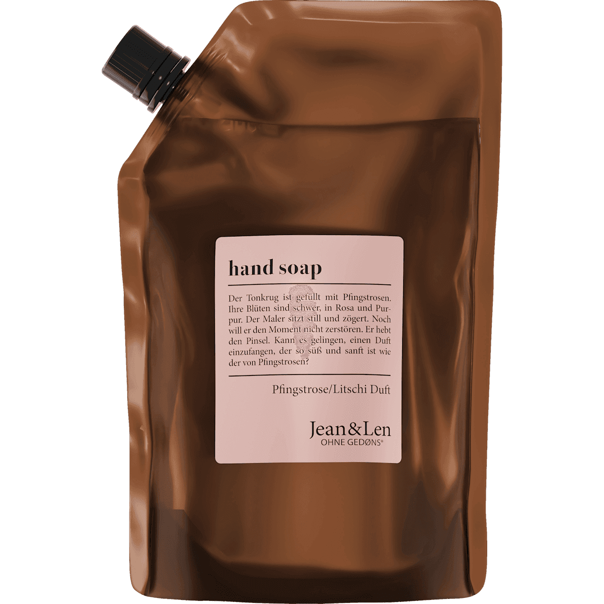 Jean&Len Savon liquide Pfingstrose & Litschi, recharge, 500 ml — produit allemand authentique au Maroc