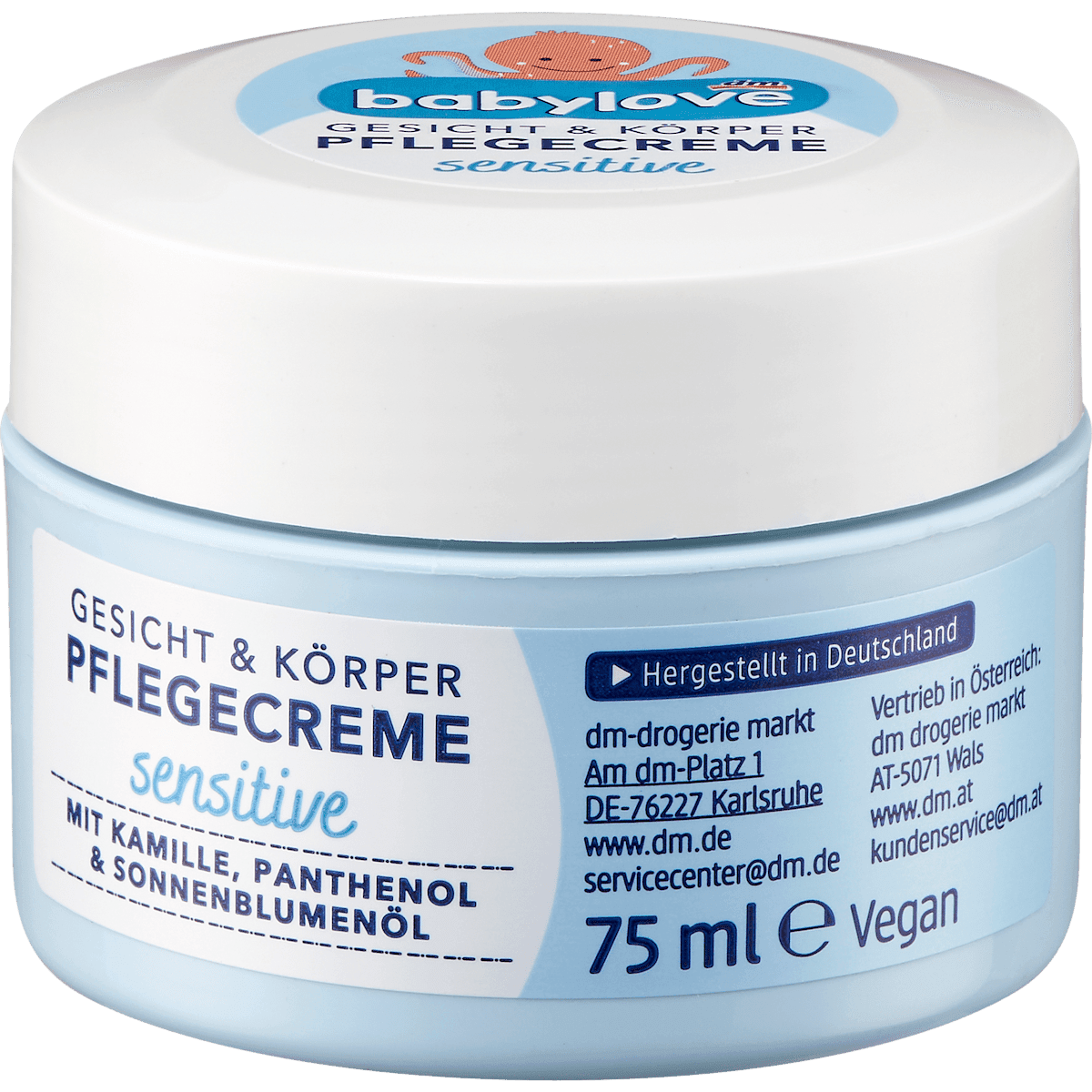 babylove Crème soin bébé sensitive 75 ml