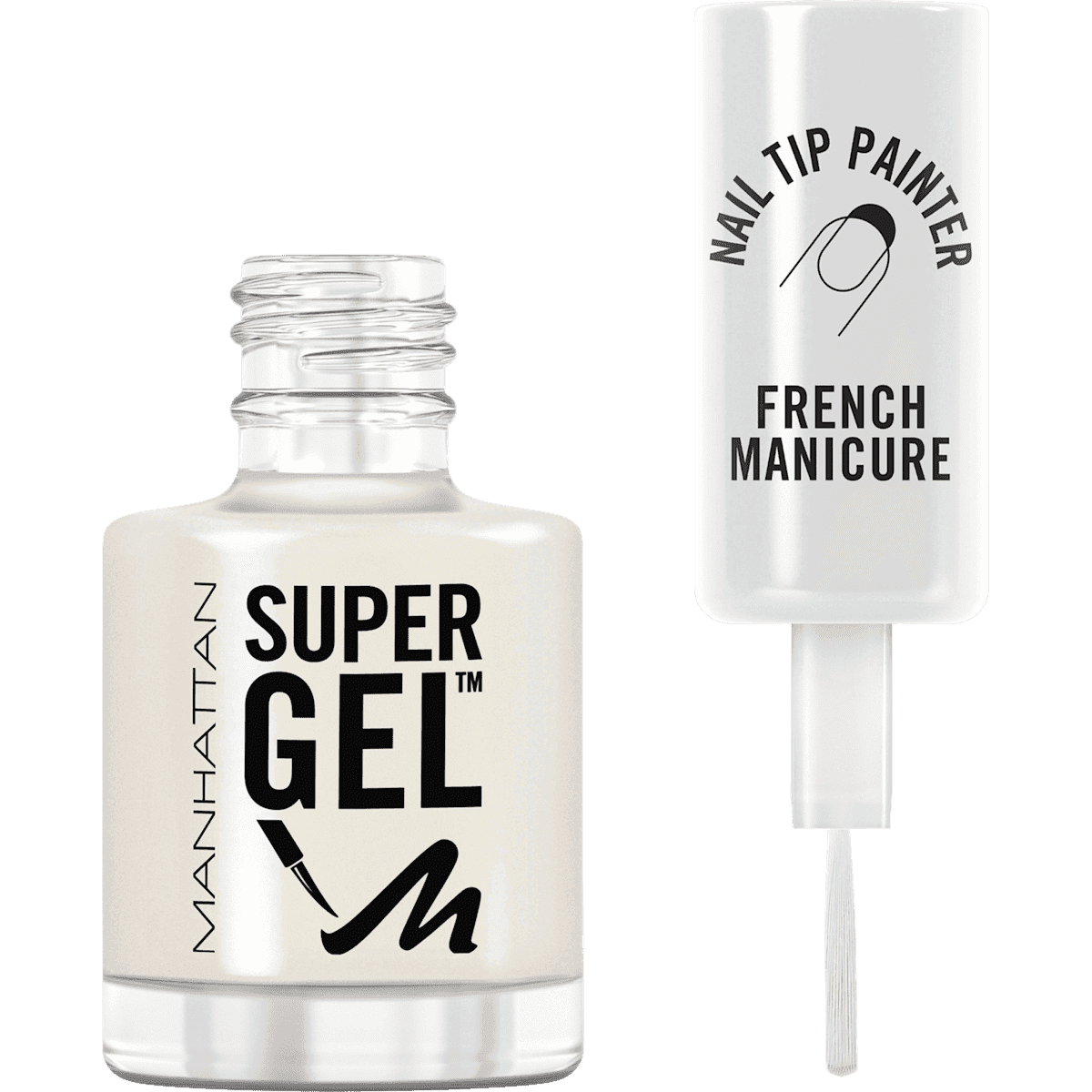 MANHATTAN Cosmetics Vernis à ongles Super Gel 090 Porcelain, 12 ml (MANHATTAN Cosmetics Nagellack Super Gel 090 Porcelain, 12 ml) — منتج ألماني أصلي في المغرب