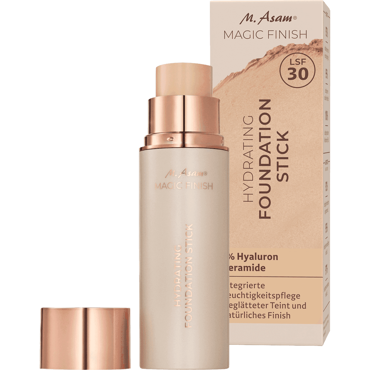 M. Asam Foundation Hydrating Stick LSF 30 Soft Ivory, 12 g — authentic German product in Morocco