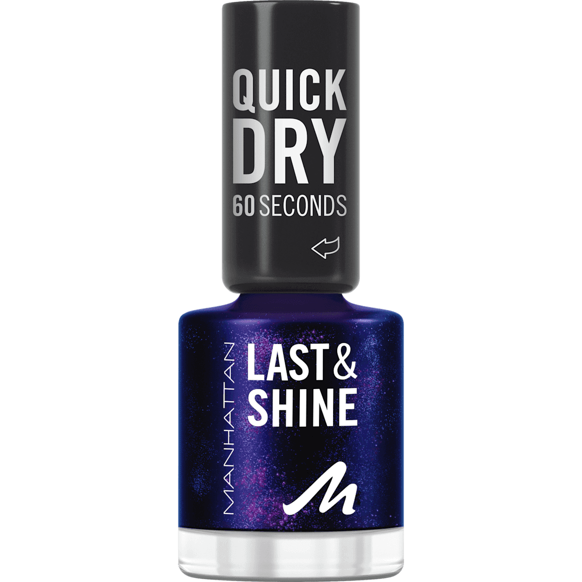 MANHATTAN Cosmetics Vernis à ongles Last & Shine 040 Midnight Rush, 8 ml — produit allemand authentique au Maroc