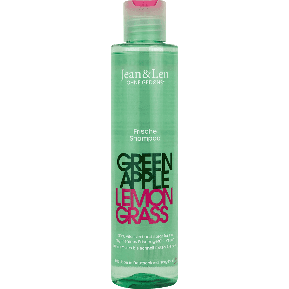 Jean&Len Shampooing Green Apple Lemongrass, 300 ml — produit allemand authentique au Maroc
