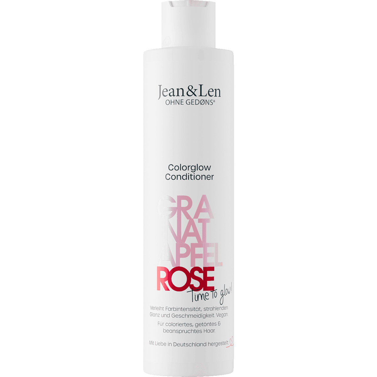Jean&Len Conditioner Colorglow grenade rose, 300 ml — produit allemand authentique au Maroc
