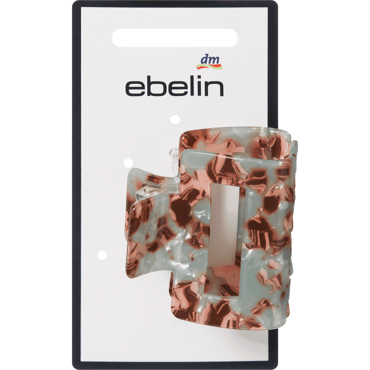 ebelin Pince à cheveux ajourée brun/menthe 1 pièce — produit allemand authentique au Maroc