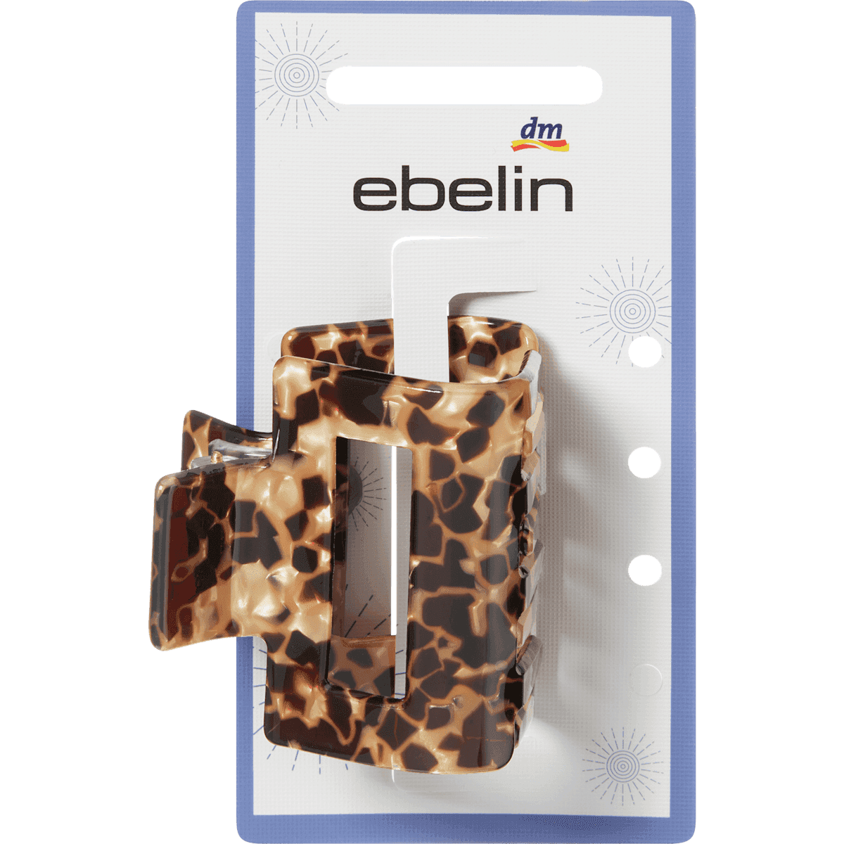 ebelin Pince à cheveux ajourée aspect léopard 1 pièce — produit allemand authentique au Maroc