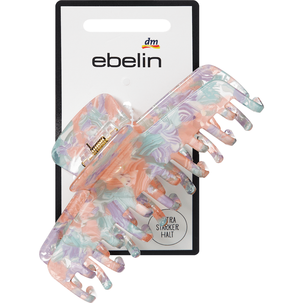 ebelin pince à cheveux Double-Teeth rose/menthe/lilas 1 pc — produit allemand authentique au Maroc