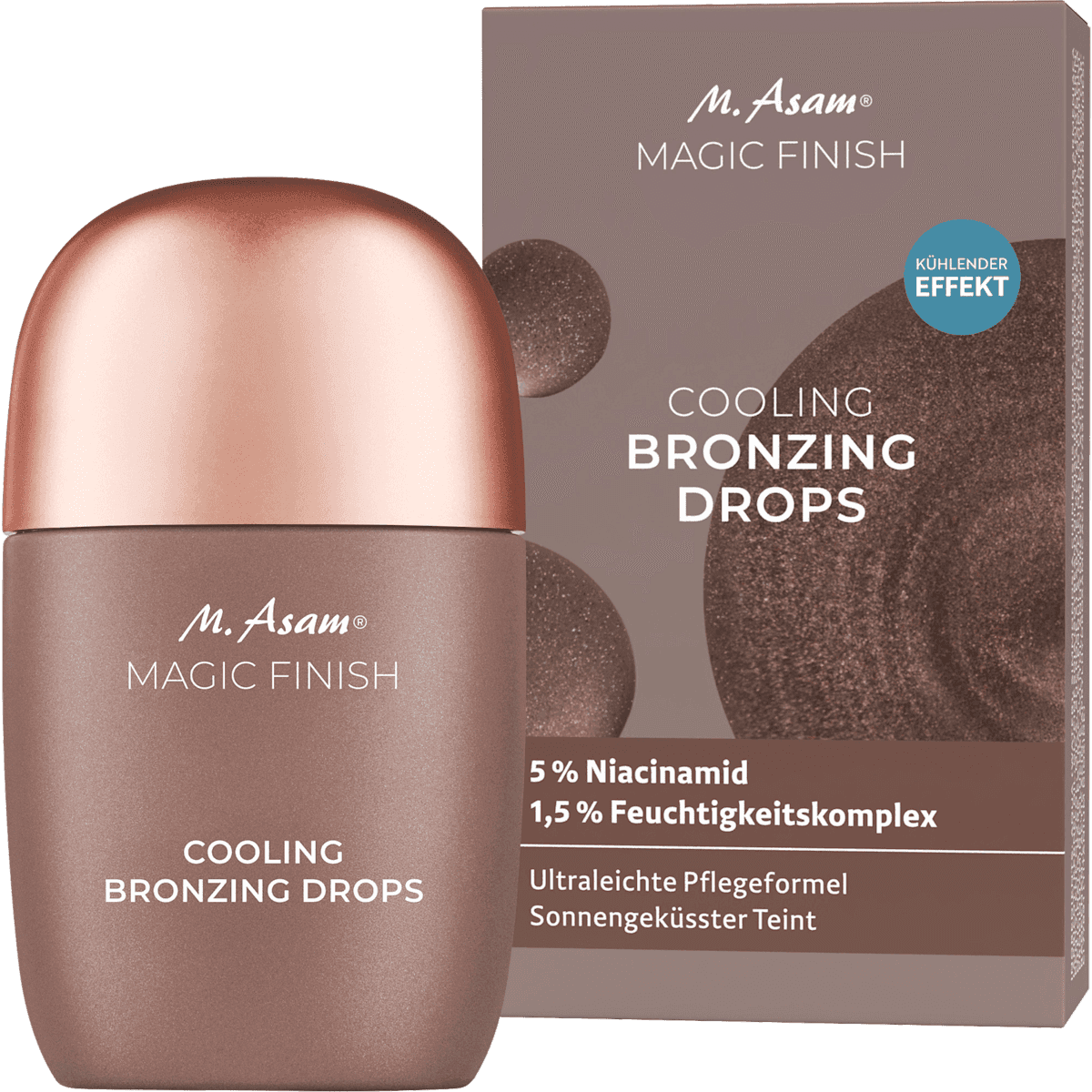 M. Asam Bronzing Drops Cooling Island Glow, 30 ml — produit allemand authentique au Maroc