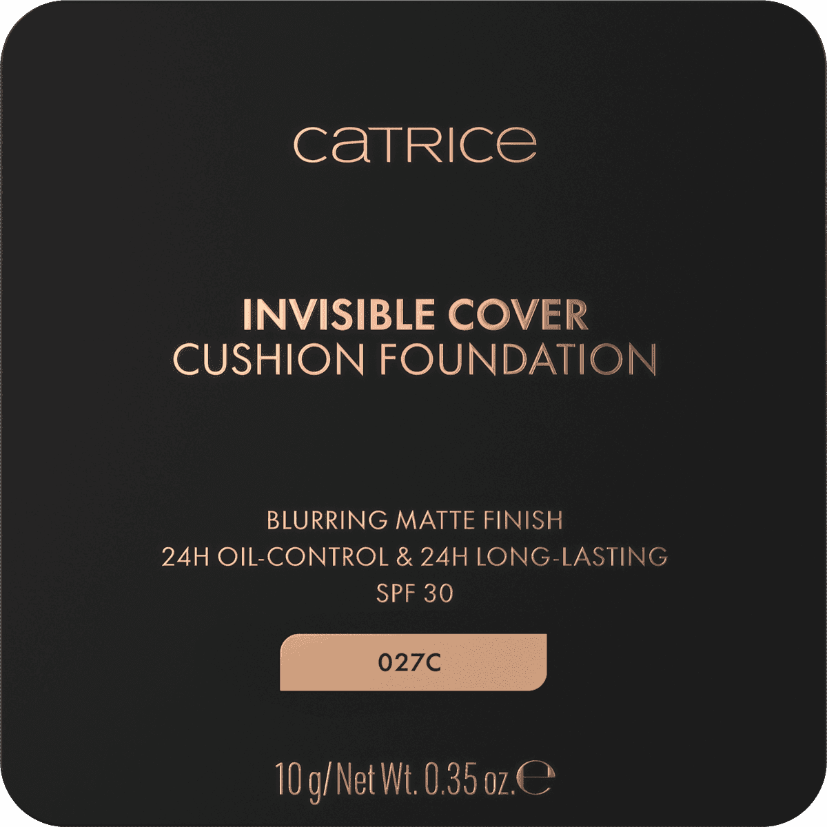 Catrice foundation Cushion Invisible Cover 027C, 10 g (Catrice Foundation Cushion Invisible Cover 027C, 10 g) — authentic German product in Morocco