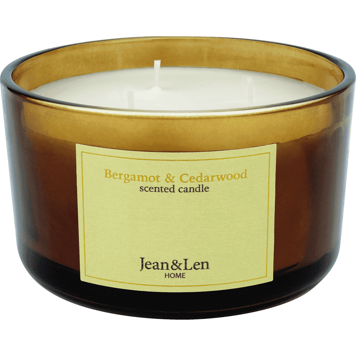 Jean&Len 3-Docht Duftkerze Bergamot & Cedarwood (460 g), 1 pc (Jean&Len 3-Docht Duftkerze Bergamot & Cedarwood (460 g), 1 St) — authentic German product in Morocco