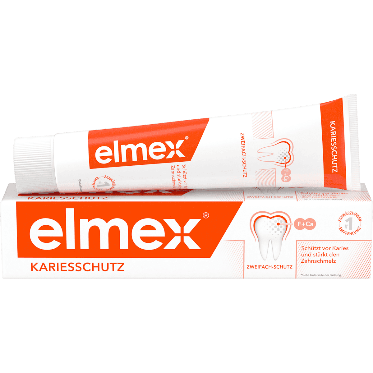 elmex Dentifrice protection anti-caries, 75 ml (elmex Zahnpasta Kariesschutz, 75 ml) — produit allemand authentique au Maroc