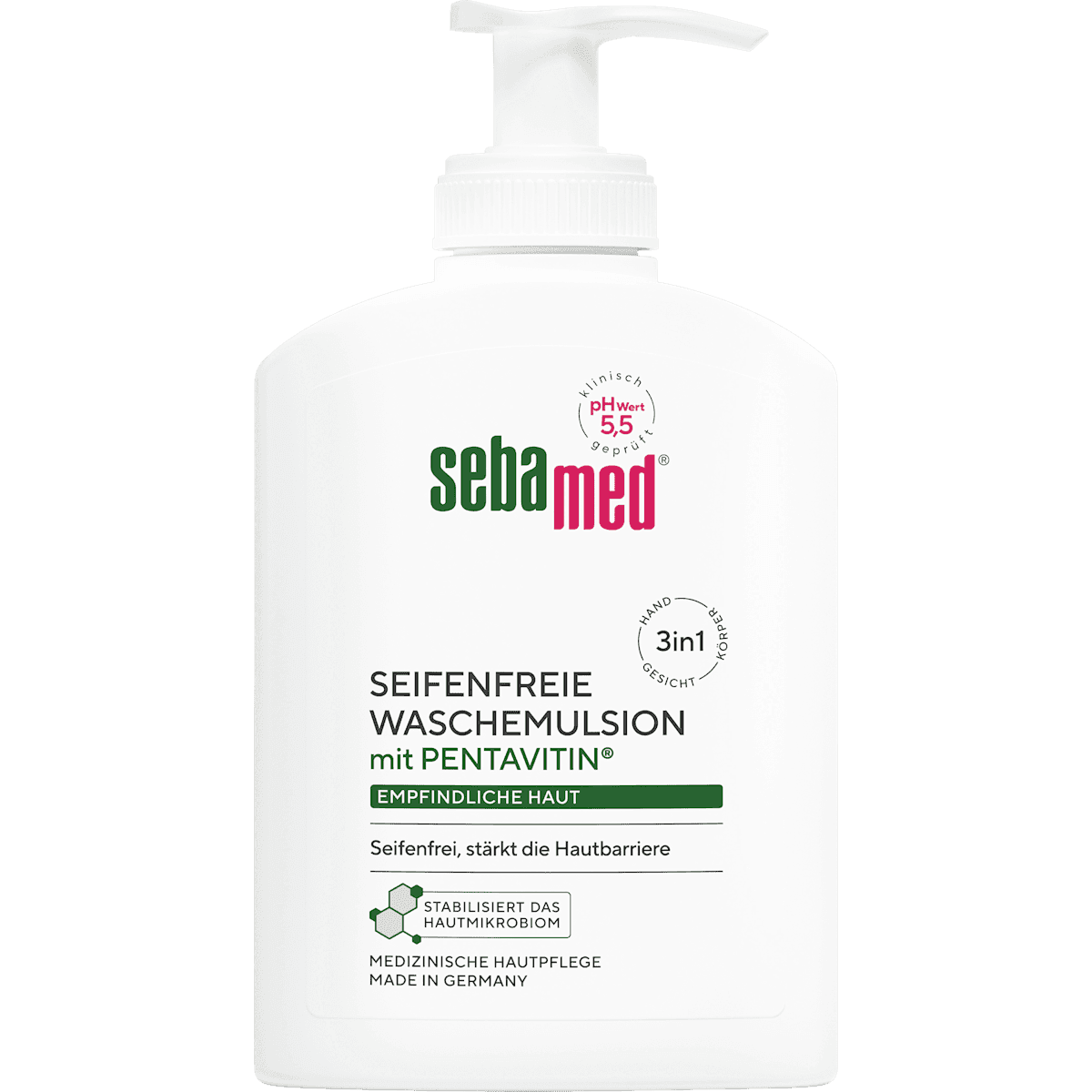 sebamed flüssige Waschemulsion, seifenfrei, 200 ml — produit allemand authentique au Maroc