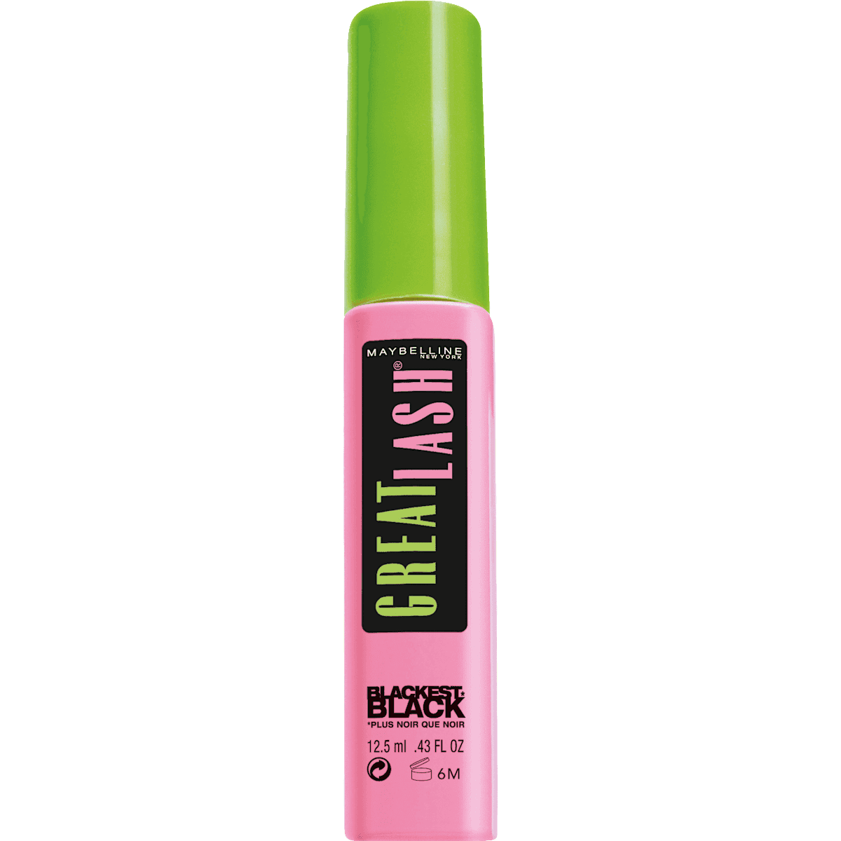 MAYBELLINE NEW YORK Mascara Great Lash Blackest Black, 12,5 ml — authentic German product in Morocco
