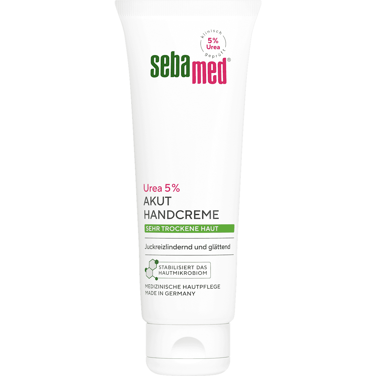 sebamed hand cream peaux dry Urea Akut, 75 ml (sebamed Handcreme trockene Haut Urea Akut, 75 ml) — authentic German product in Morocco