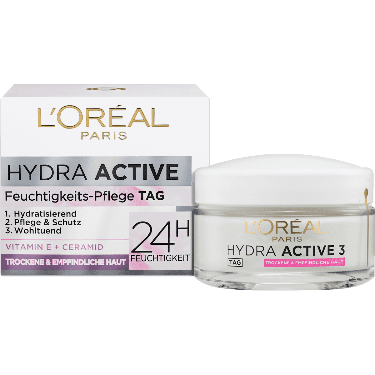 L'ORÉAL PARiS face cream Hydra Active 3 Trockene Sensitive skin, 50 ml — authentic German product in Morocco