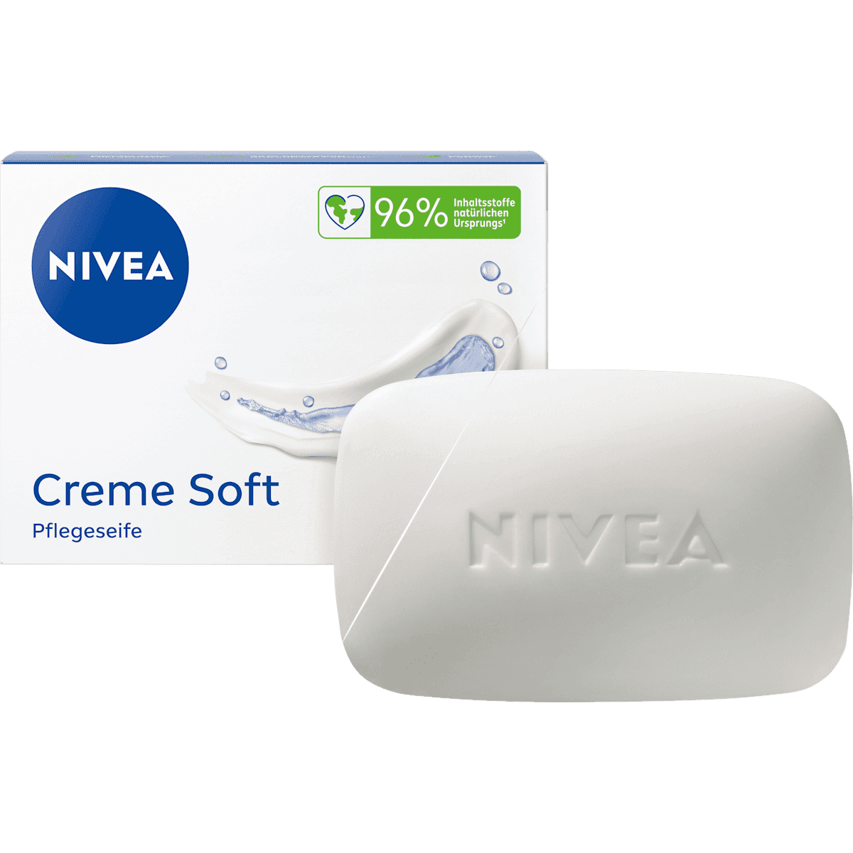 NIVEA Savon solide crème Soft Pflegeseife, 100 g (NIVEA Seifenstück Creme Soft Pflegeseife, 100 g) — produit allemand authentique au Maroc