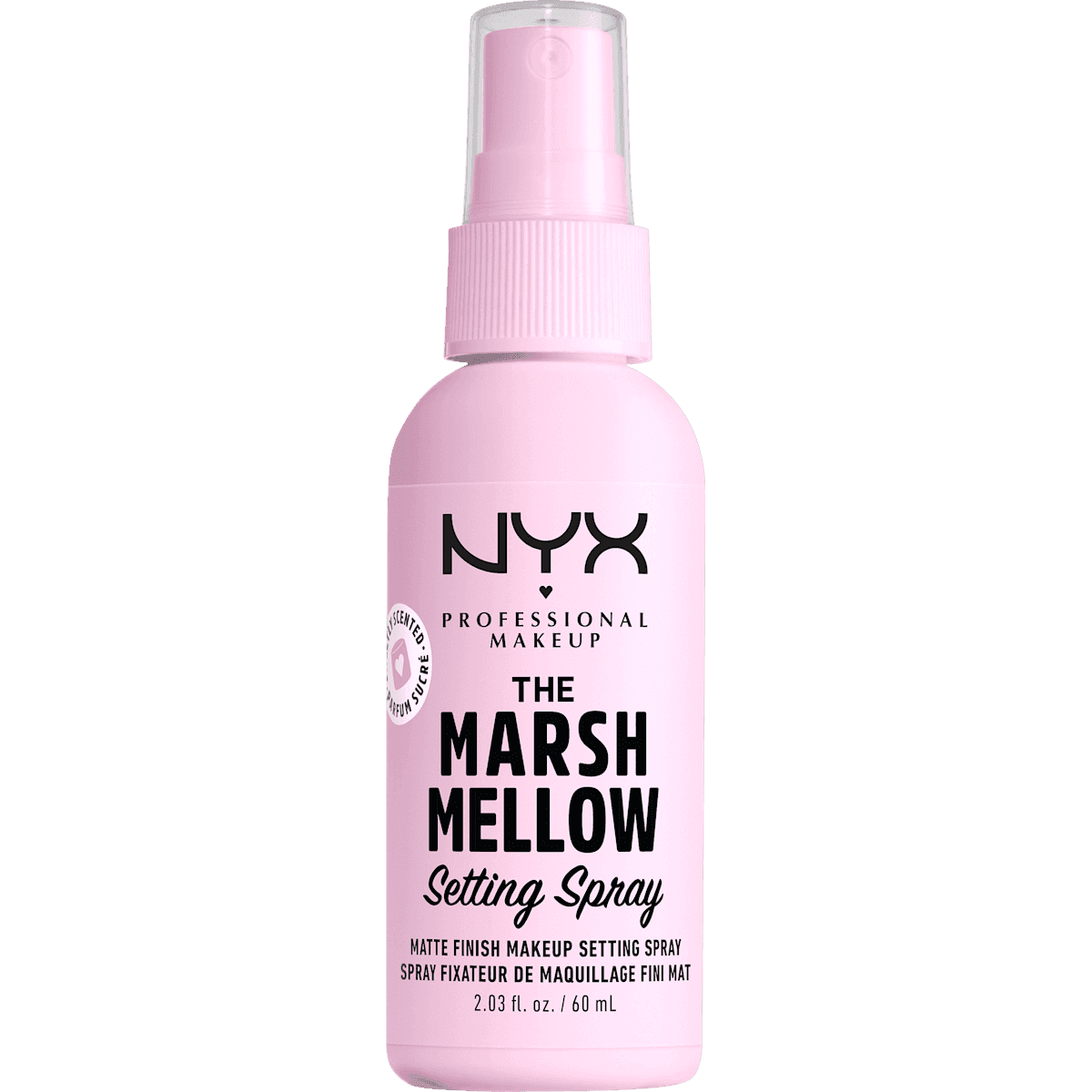 NYX PROFESSIONAL MAKEUP Spray fixateur The Marshmellow Matte 05, 60 ml (NYX PROFESSIONAL MAKEUP Fixierspray The Marshmellow Matte 05, 60 ml) — produit allemand authentique au Maroc