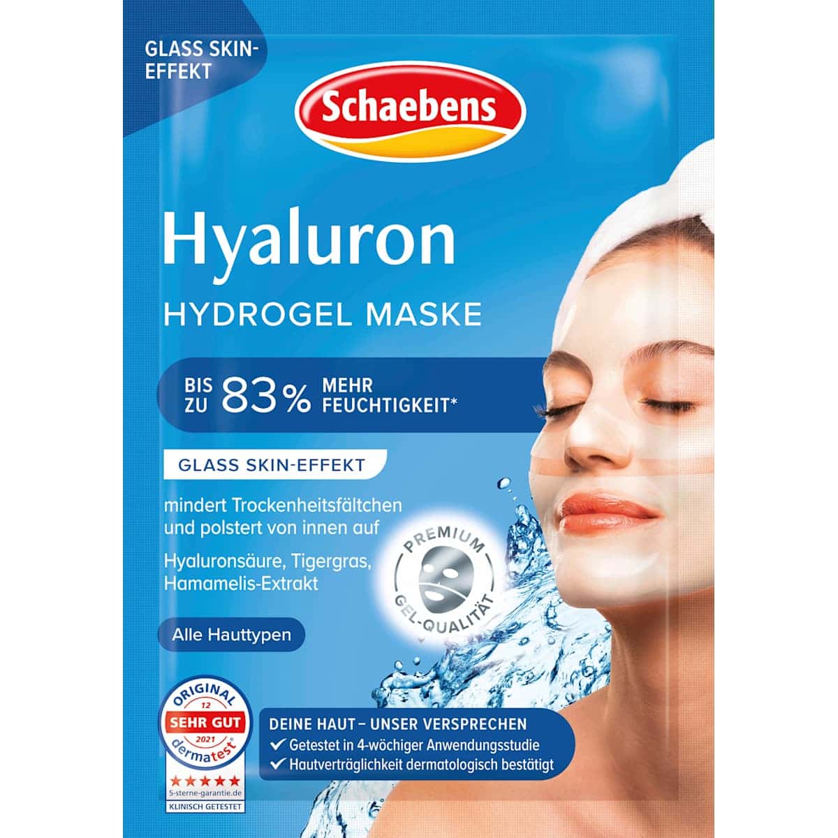 Schaebens Mask face Acide hyaluronic Hydrogel, 1 pc (Schaebens Gesichtsmaske Hyaluron Hydrogel, 1 St) — authentic German product in Morocco