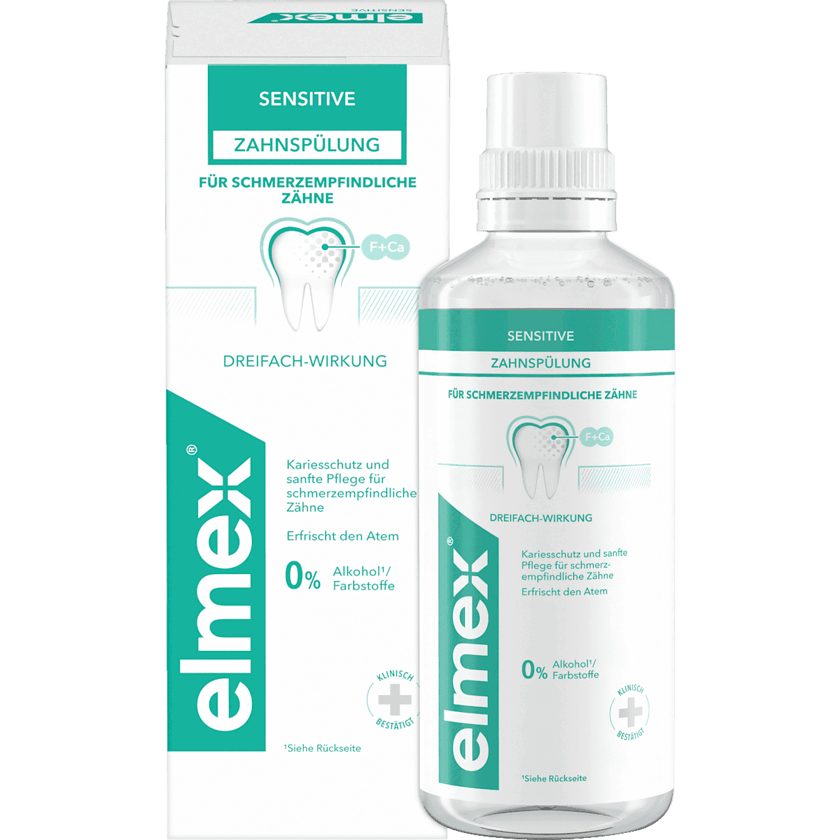elmex Bain de bouche Sensitive, 400 ml (elmex Mundspülung Sensitive, 400 ml) — منتج ألماني أصلي في المغرب