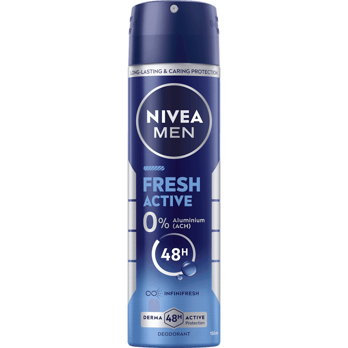 NIVEA MEN Déodorant spray Fresh Active, 150 ml — produit allemand authentique au Maroc