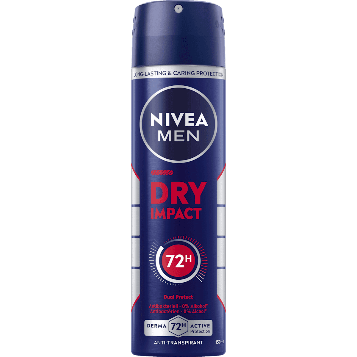 NIVEA MEN anti-transpirant Déodorant spray Dry Impact, 150 ml — produit allemand authentique au Maroc