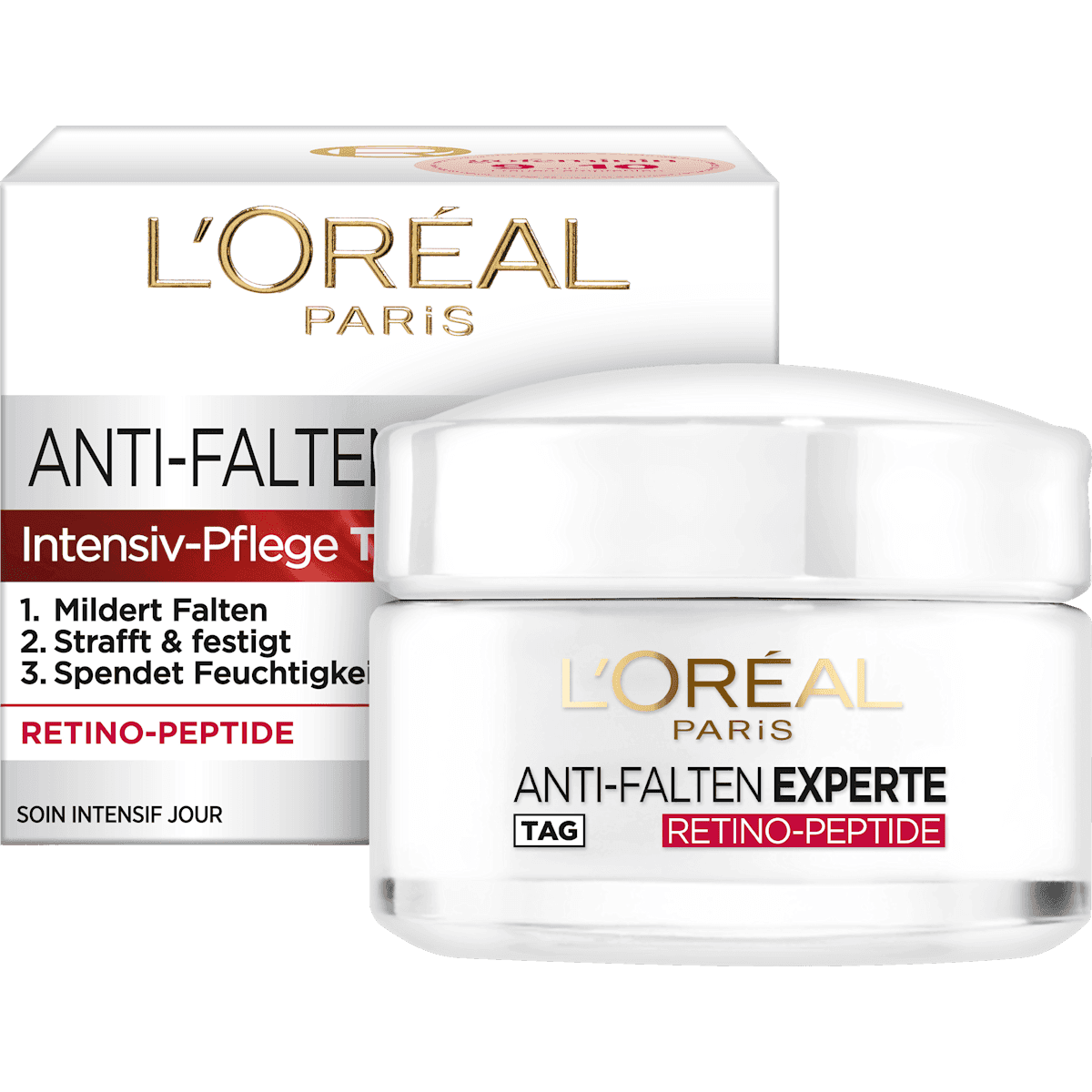 L'ORÉAL PARiS face cream Anti Falten Experte 45+, 50 ml — authentic German product in Morocco