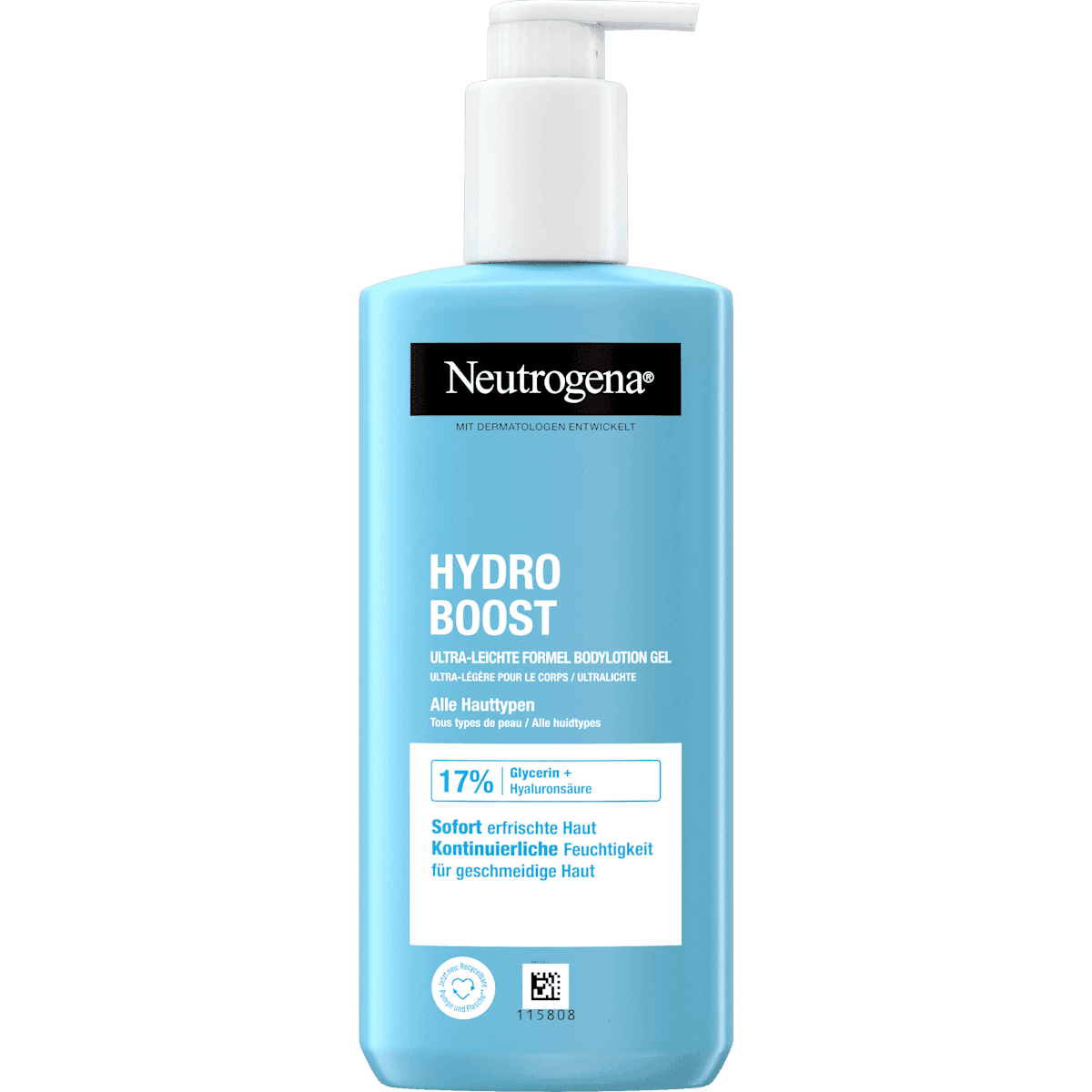 Neutrogena body lotion Gel Hydro Boost, 250 ml (Neutrogena Bodylotion Gel Hydro Boost, 250 ml) — authentic German product in Morocco