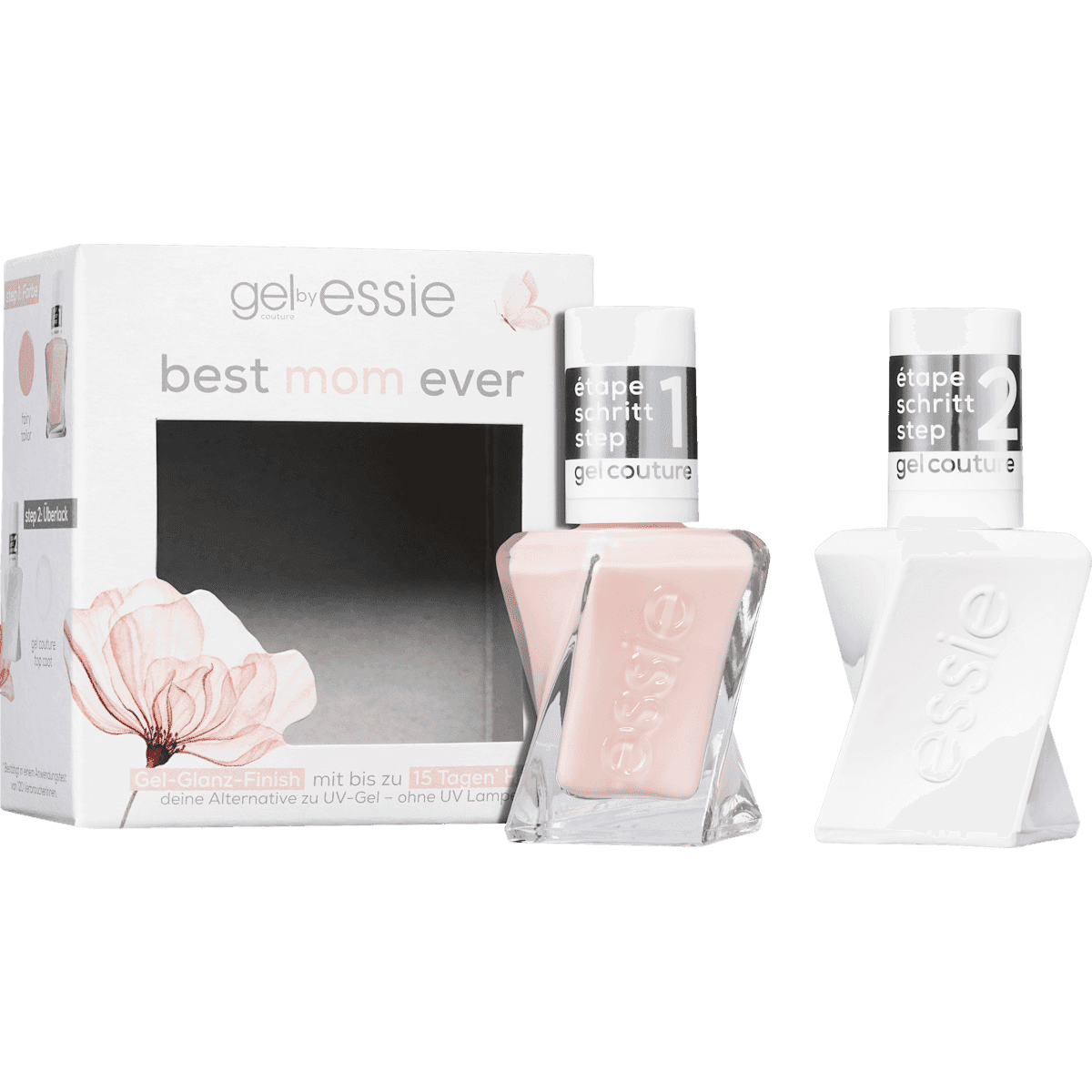 essie Nagellackset Gel Couture by essie Routine Best Mom Ever, 2tlg, 1 pièce (essie Nagellackset Gel Couture by essie Routine Best Mom Ever, 2tlg, 1 St) — produit allemand authentique au Maroc