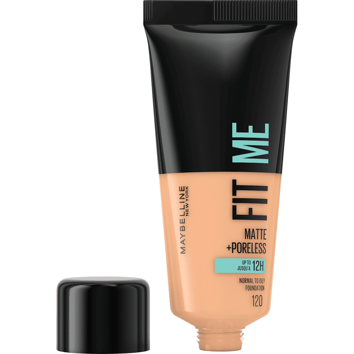 MAYBELLINE NEW YORK Foundation Fit Me Matte & Poreless 120 Classic Ivory, 30 ml — produit allemand authentique au Maroc