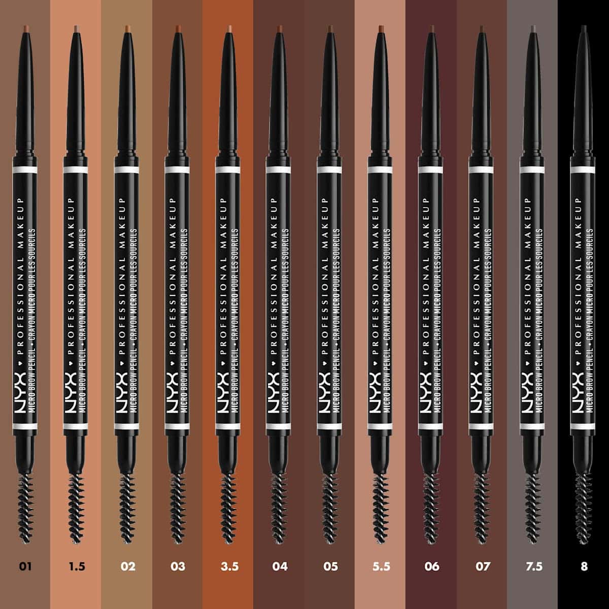 NYX PROFESSIONAL MAKEUP Crayon à sourcils Micro 06 Brunette, 0,09 g (NYX PROFESSIONAL MAKEUP Augenbrauenstift Micro 06 Brunette, 0,09 g) — منتج ألماني أصلي في المغرب