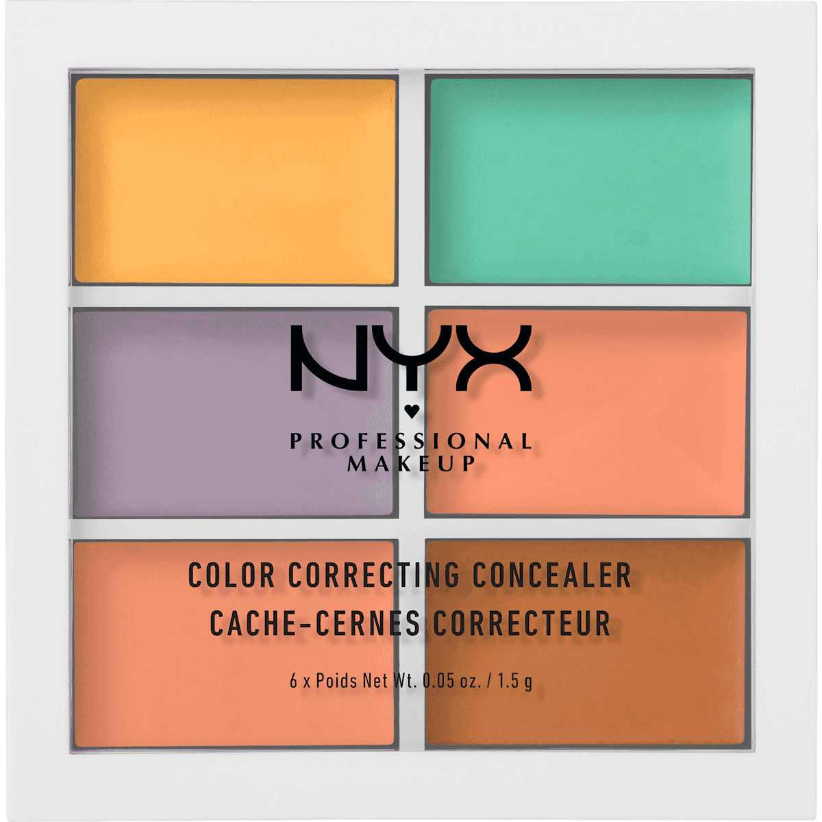 NYX PROFESSIONAL MAKEUP Contouringpalette 3C Color Correcting 04, 9 g — produit allemand authentique au Maroc