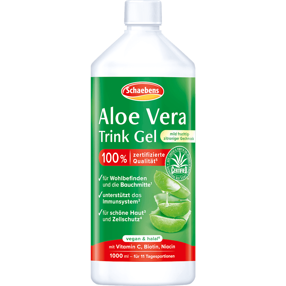 Schaebens aloe vera Trink Gel, 1 l — authentic German product in Morocco