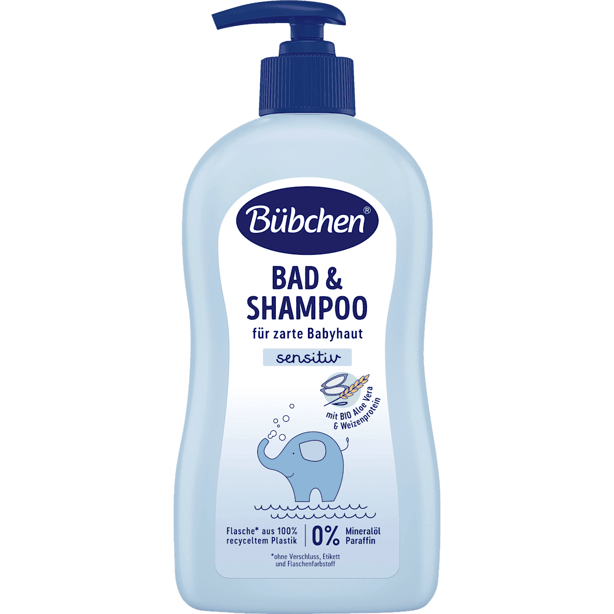 Bübchen Bébé Bain moussant Bad & Shampooing, 400 ml — produit allemand authentique au Maroc
