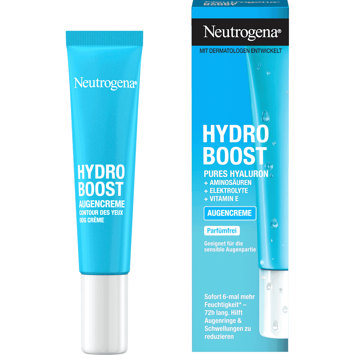 Neutrogena crème contour des yeux Gel Hydro Boost, 15 ml (Neutrogena Augencreme Gel Hydro Boost, 15 ml) — produit allemand authentique au Maroc