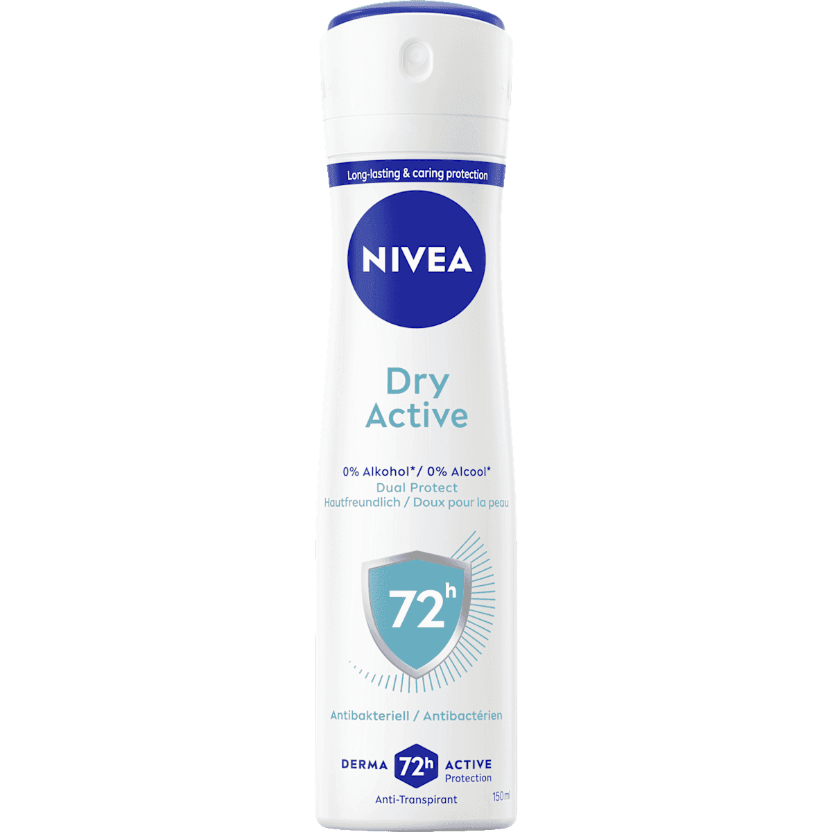 NIVEA anti-transpirant Déodorant spray Dry Active, 150 ml (NIVEA Antitranspirant Deospray Dry Active, 150 ml) — produit allemand authentique au Maroc