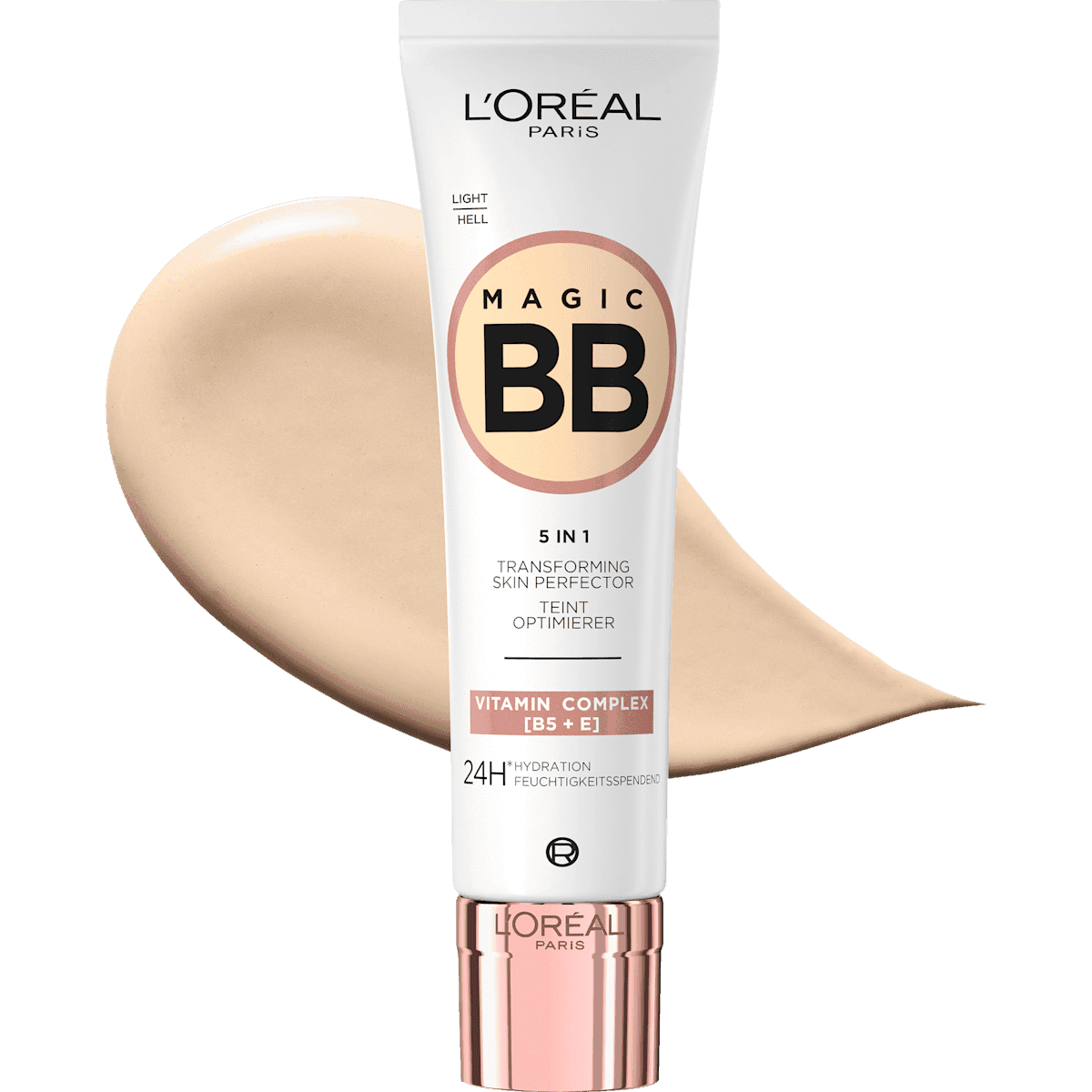 L'ORÉAL PARiS BB Cream 5in1, 24h hydratant, clair, LSF 11, 30 ml (L'ORÉAL PARiS BB Cream 5in1, 24h feuchtigkeitsspendend, Hell, LSF 11, 30 ml) — produit allemand authentique au Maroc