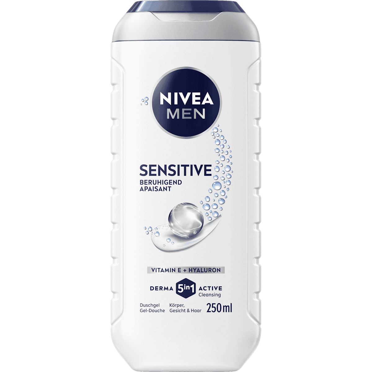 NIVEA MEN shower gel Sensitive 5in1, 250 ml (NIVEA MEN Duschgel Sensitive 5in1, 250 ml) — authentic German product in Morocco