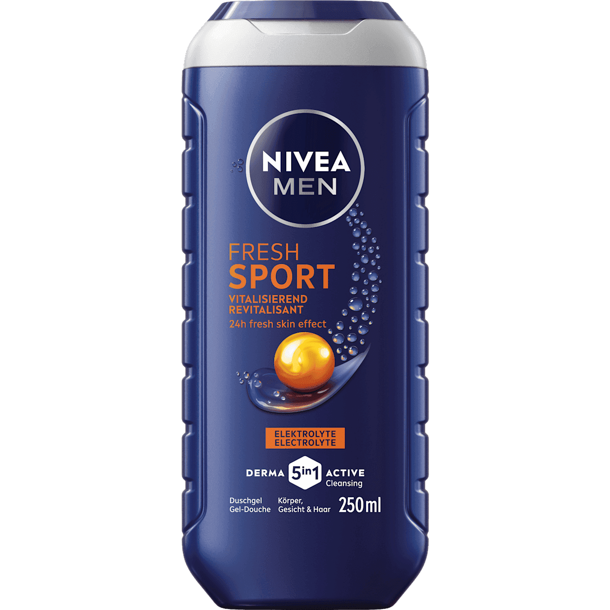 NIVEA MEN Gel douche Fresh Sport 5in1, 250 ml — produit allemand authentique au Maroc
