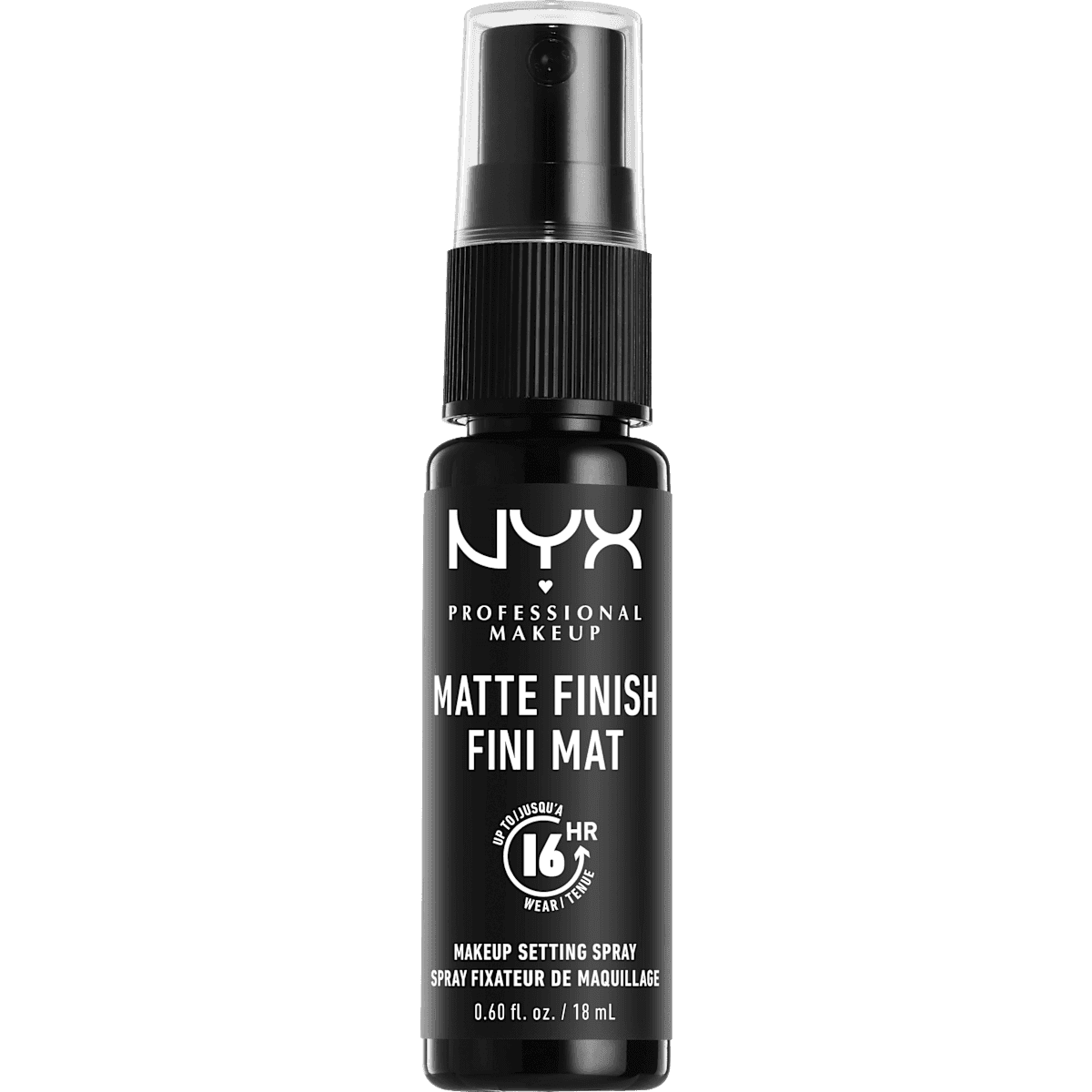 NYX PROFESSIONAL MAKEUP Spray fixateur Setting Matte, 18 ml (NYX PROFESSIONAL MAKEUP Fixierspray Setting Matte, 18 ml) — منتج ألماني أصلي في المغرب