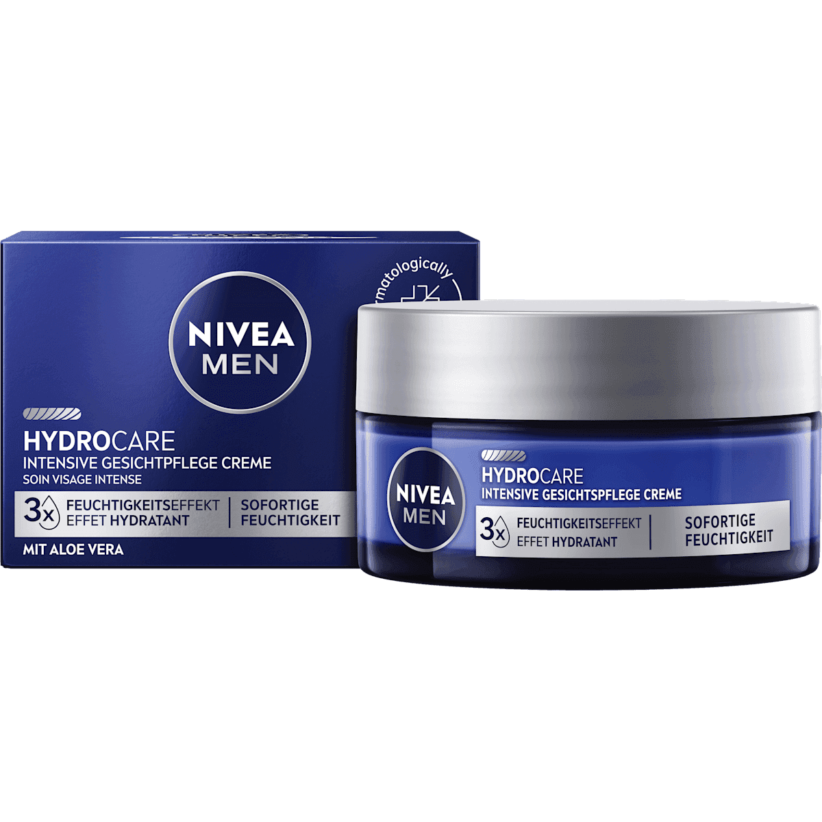 NIVEA MEN crème visage HydroCare Intensive, 50 ml (NIVEA MEN Gesichtscreme HydroCare Intensive, 50 ml) — produit allemand authentique au Maroc