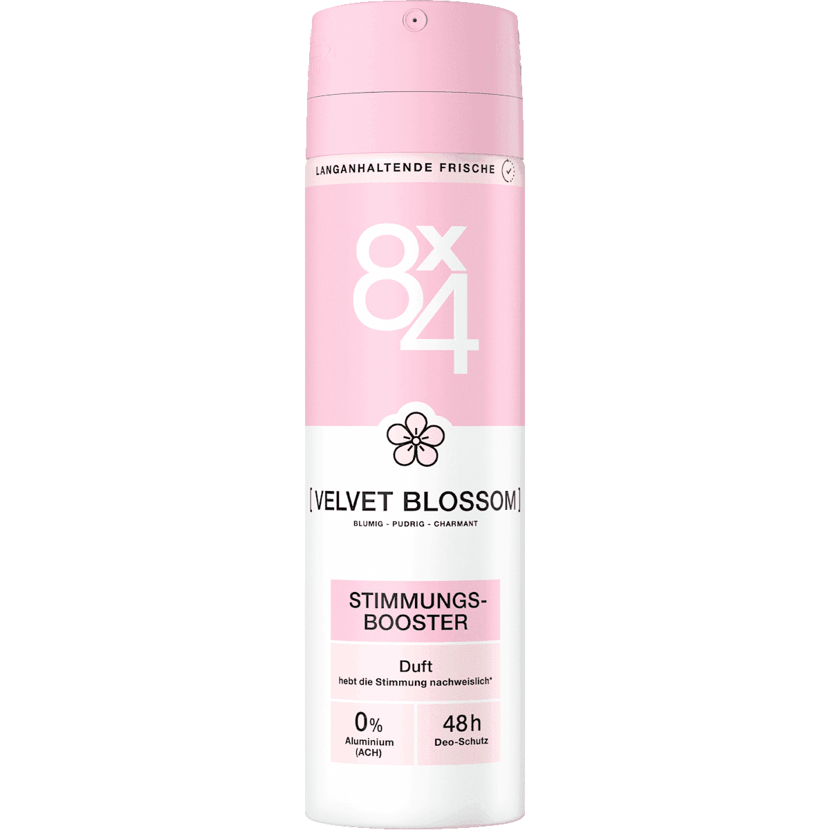 8x4 women Déodorant spray No.3 Velvet Blossom, 150 ml (8x4 women Deospray No.3 Velvet Blossom, 150 ml) — produit allemand authentique au Maroc
