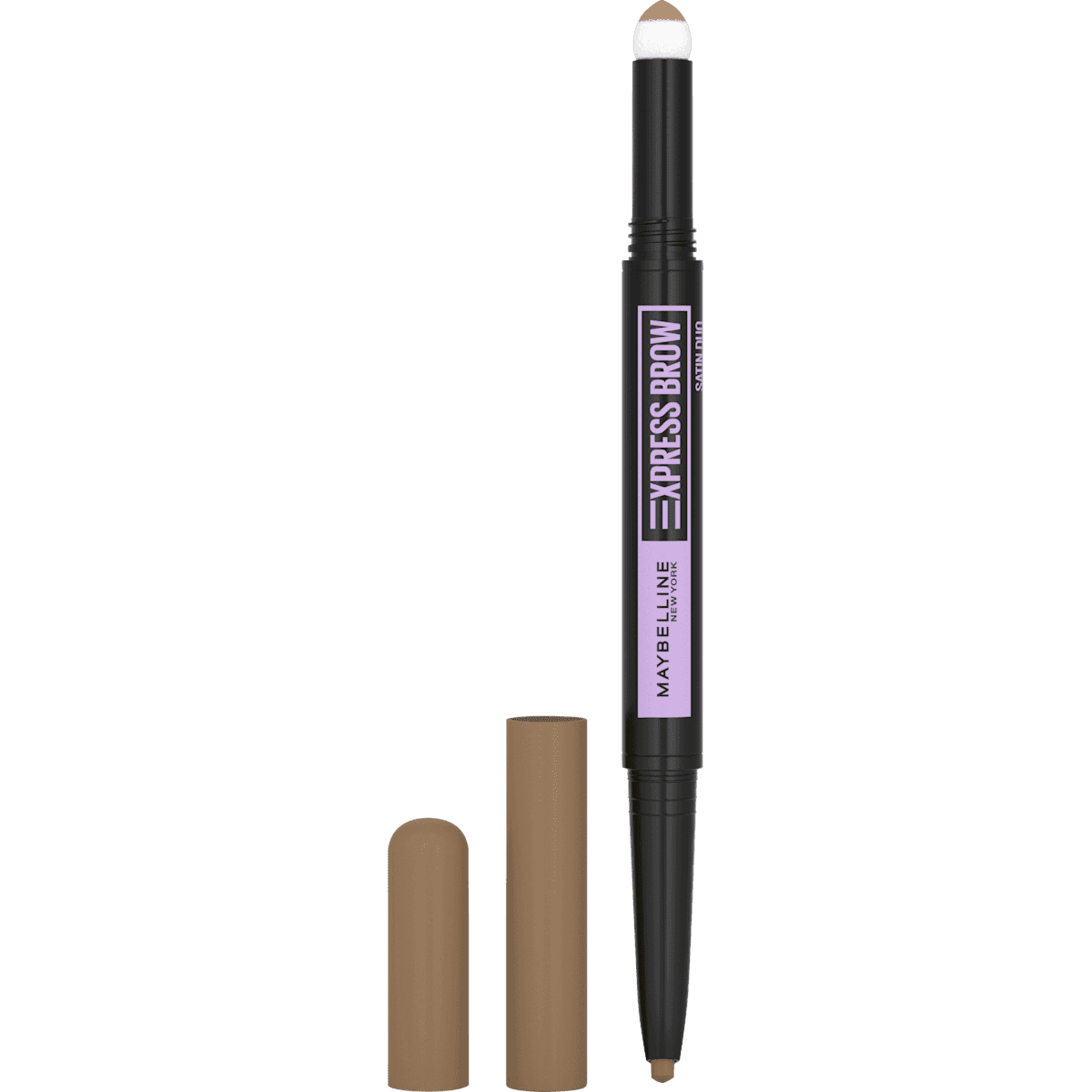 MAYBELLINE NEW YORK Crayon à sourcils Express Satin Duo 01 Dark Blonde, 1 pièce (MAYBELLINE NEW YORK Augenbrauenstift Express Satin Duo 01 Dark Blonde, 1 St) — منتج ألماني أصلي في المغرب