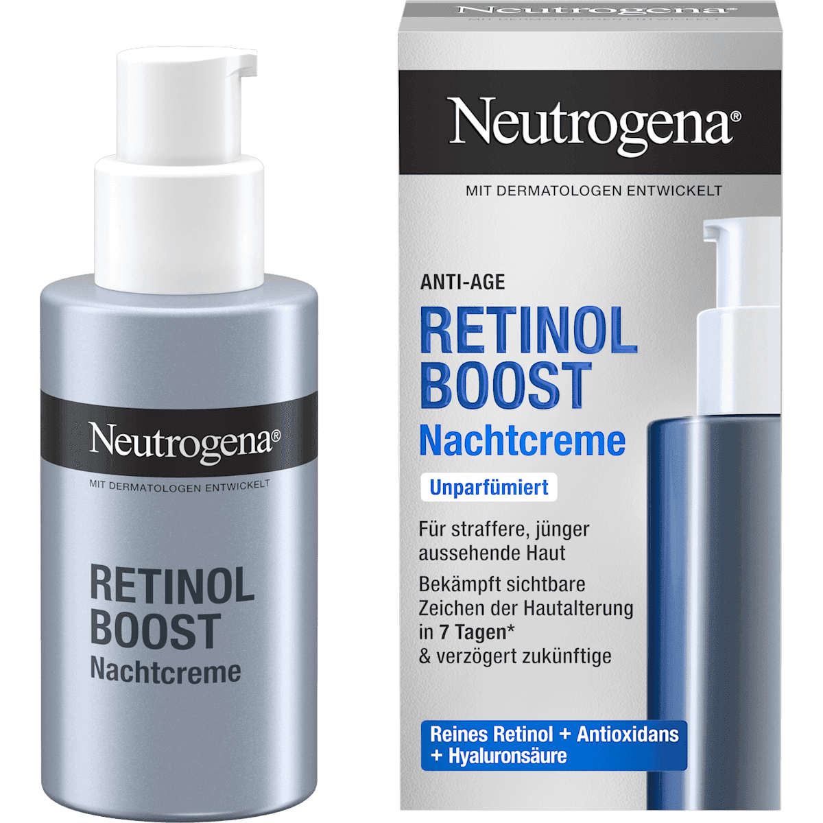 Neutrogena crème de nuit Anti Age Retinol Boost, 50 ml (Neutrogena Nachtcreme Anti Age Retinol Boost, 50 ml) — produit allemand authentique au Maroc