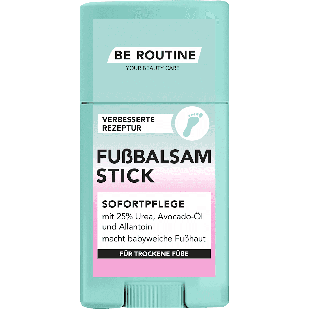 BE ROUTINE crème pieds, Baume pieds Stick Urea, 50 g — produit allemand authentique au Maroc