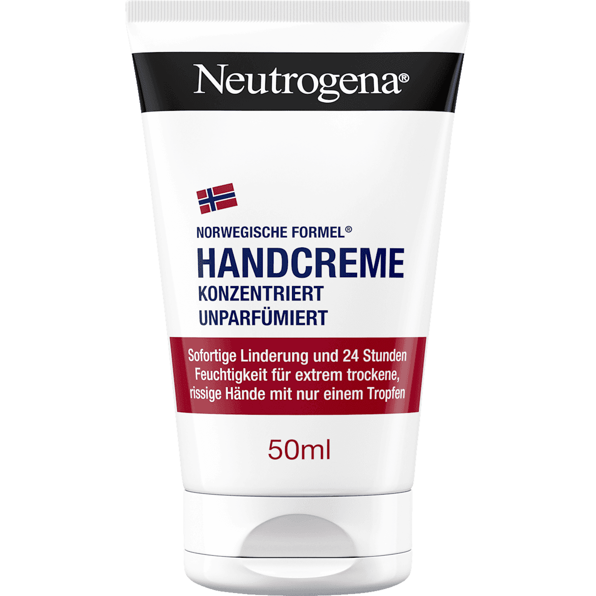 Neutrogena crème mains konzentriert, sans parfum, 50 ml (Neutrogena Handcreme konzentriert, parfumfrei, 50 ml) — produit allemand authentique au Maroc