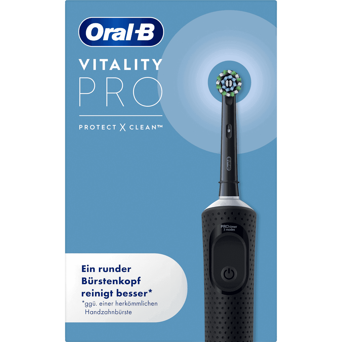 Oral-B Elektrische Brosse à dents Vitality PRO Black, 1 pièce (Oral-B Elektrische Zahnbürste Vitality PRO Black, 1 St) — منتج ألماني أصلي في المغرب