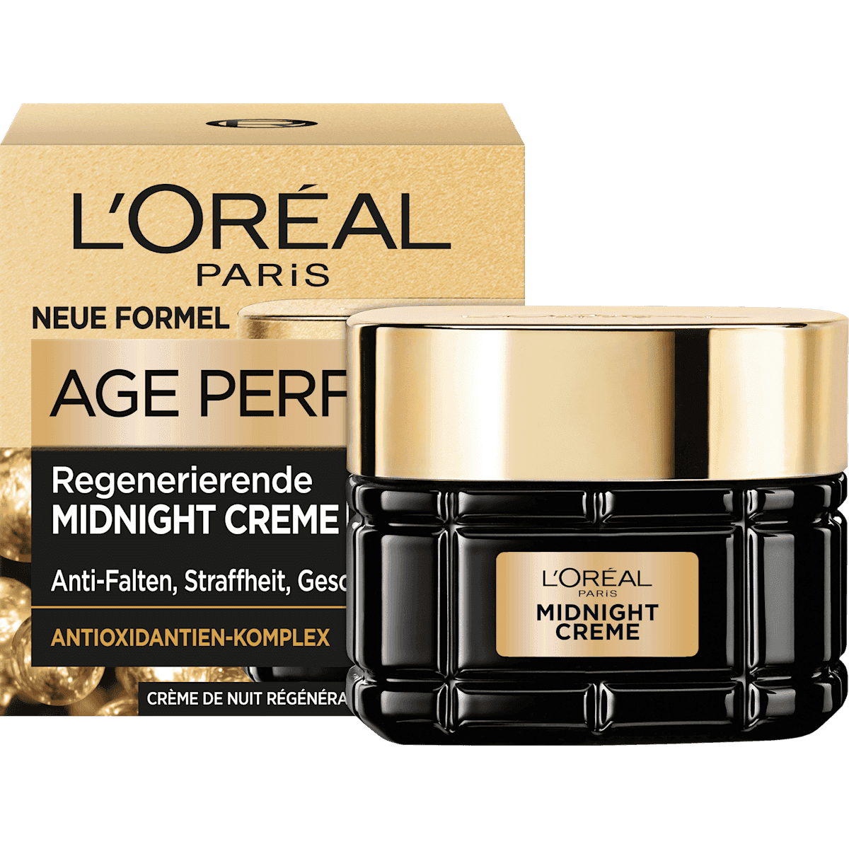 L'ORÉAL PARiS crème de nuit Anti Falten Age Perfect, 50 ml (L'ORÉAL PARiS Nachtcreme Anti Falten Age Perfect, 50 ml) — produit allemand authentique au Maroc