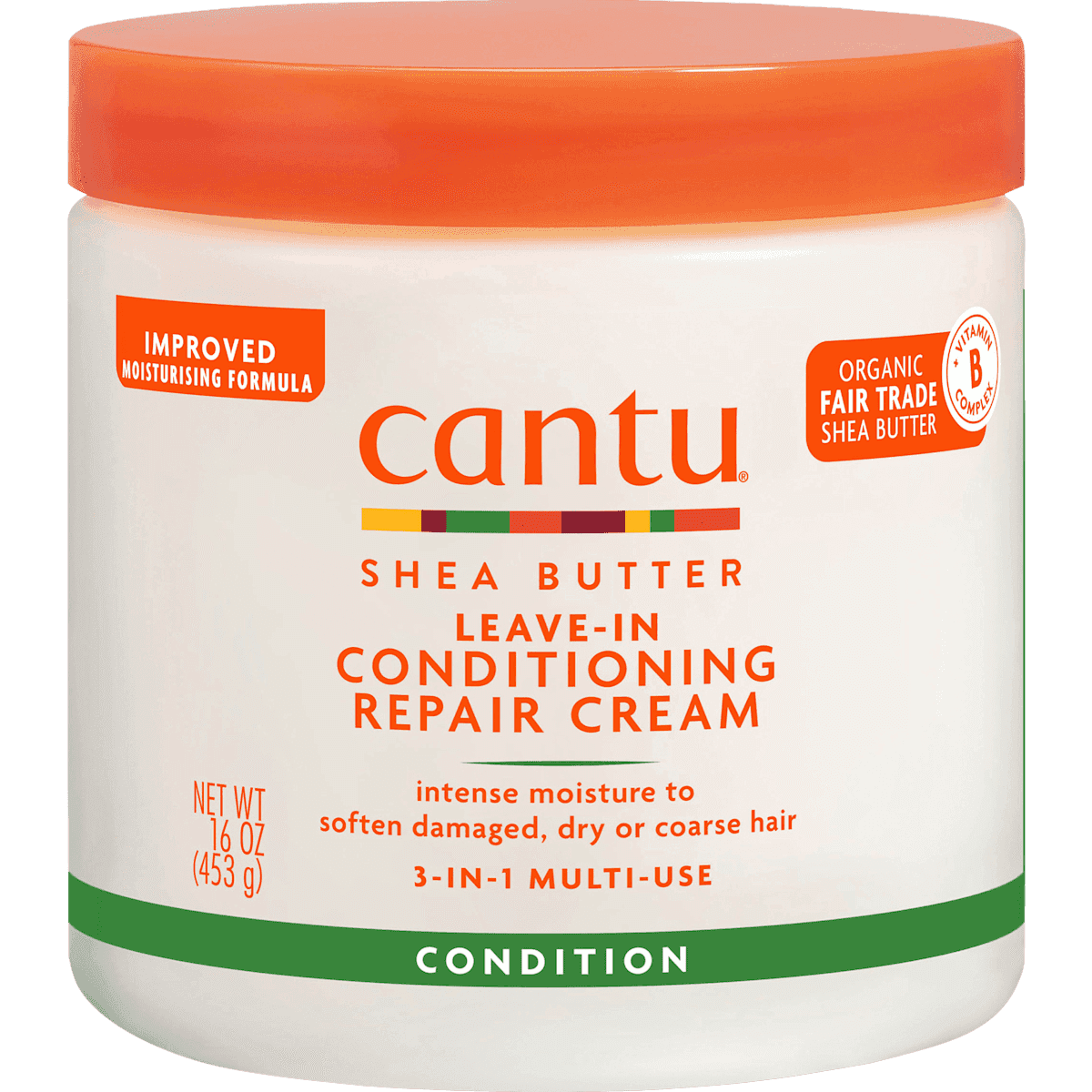 cantu Leave-In Masque cheveux Repair crème, 453 g (cantu Leave-In Haarkur Repair Creme, 453 g) — منتج ألماني أصلي في المغرب
