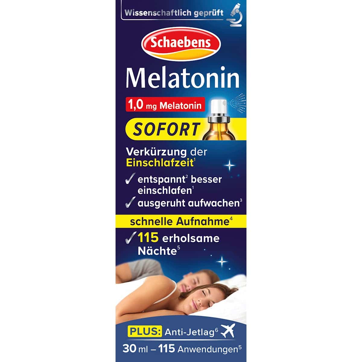 Schaebens Mélatonine Sofort-Spray, 30 ml (Schaebens Melatonin Sofort-Spray, 30 ml) — authentic German product in Morocco