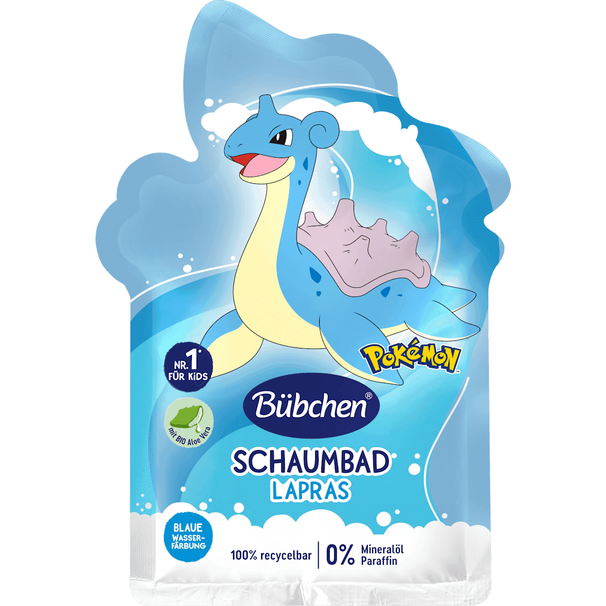 Bübchen Bain moussant Pokémon Lapras, 40 ml (Bübchen Schaumbad Pokémon Lapras, 40 ml) — produit allemand authentique au Maroc