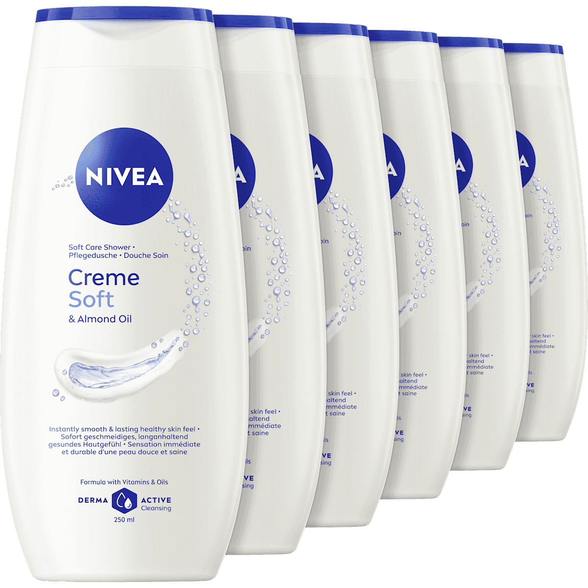 NIVEA Gel douche soin crème Soft & Almond Oil, 1.500 ml — produit allemand authentique au Maroc